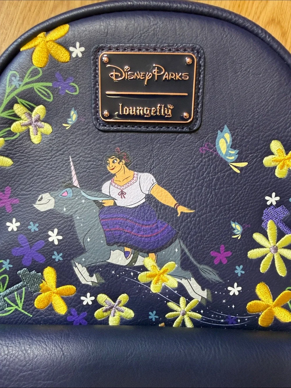 Loungefly Disney Parks Navy Floral Backpack - 
